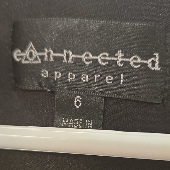 Connected Apparel Blue and Black Asymmetrical Dress - Picture 3 of 5